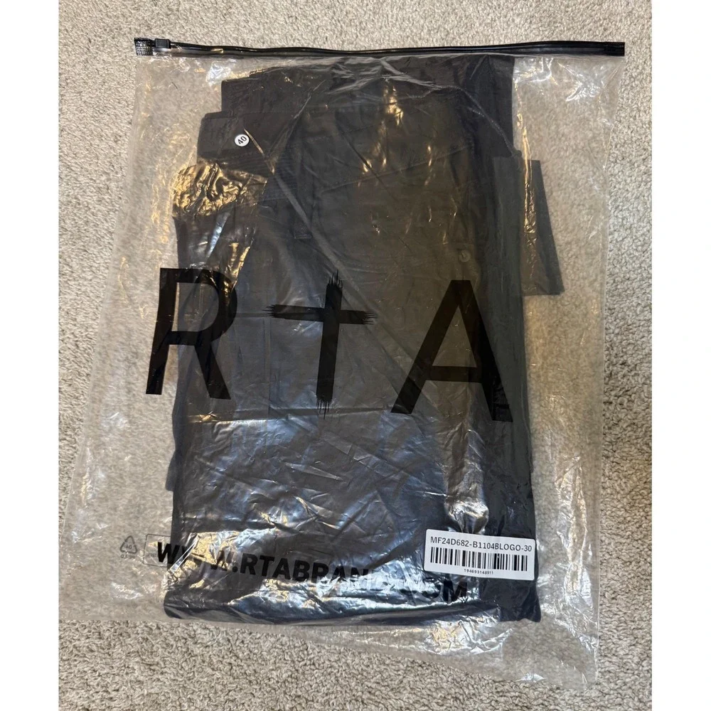 RTA Denis Mini Flared Jeans Black Sze 30